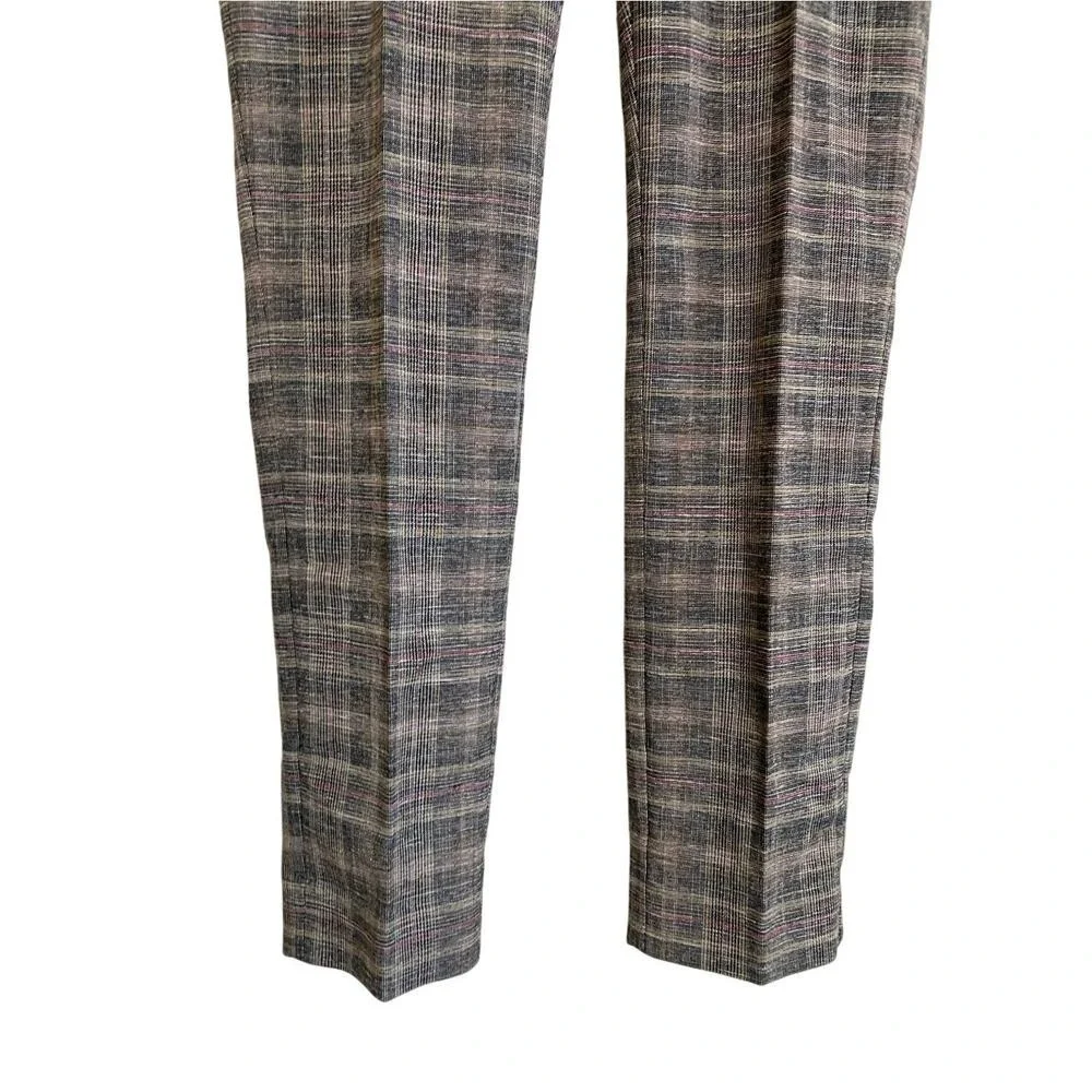 White House Black Market The Slim‎ Ankle Plaid Pants Womens Size 0 Multi Color